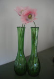 Emerald Green Glass Bud Vase