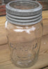 Antique Clear Crown Mason Jar